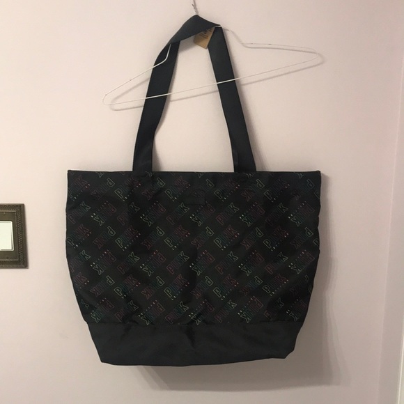 Victoria’s Secret Pink Weekender Tote Bag with Multicolored Pink Logo. - Picture 1 of 6